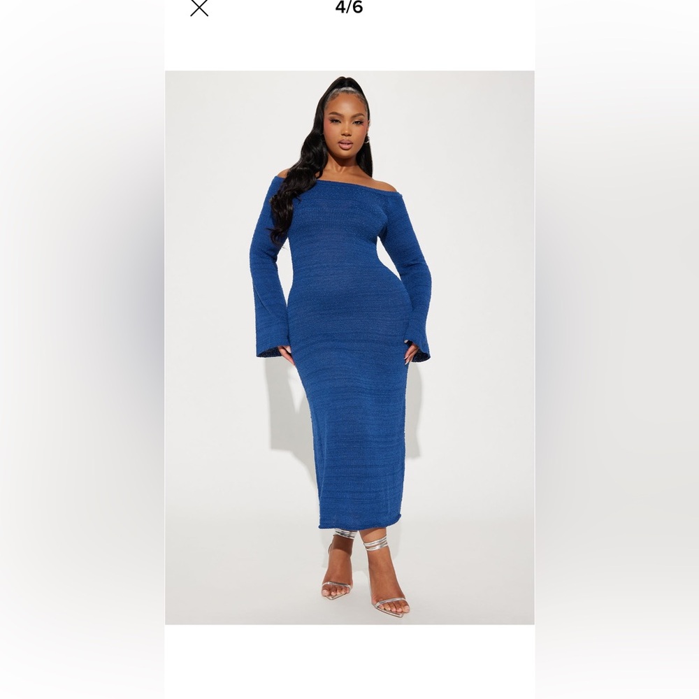 New Beautiful Navy Blue sweater dress 3x